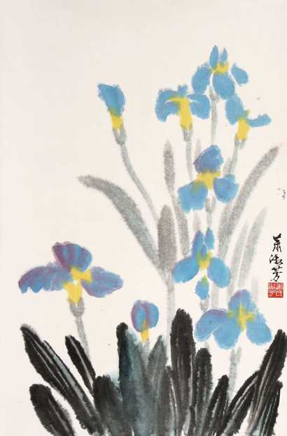 萧淑芳 花卉 立轴